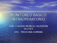 MONITOREO POST OPERATORIO