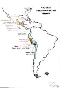 Mapa de las civilizaciones mesoamericanas