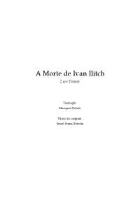 A Morte de Ivan Ilitch