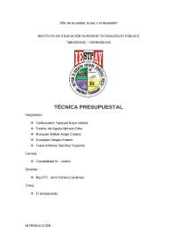 El presupuesto contable