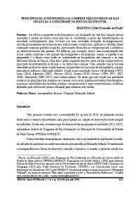Explicações teóricas sobre o jogo e a criança.