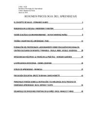 Resumen de Psicología del Aprendizaje: Teorías y Modelos