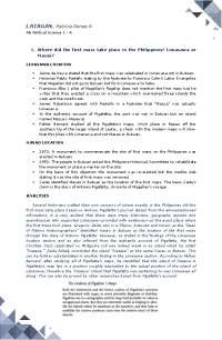 The Cavite Mutiny: A Historical Analysis of the Spanish Perspective