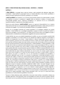 Metodi Misti nella Ricerca Sociale: Un Approccio Integrato - Prof. Punziano