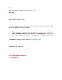 Solicitud informacion CAM