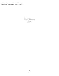 Network Infrastructure Design for E-commerce Business
