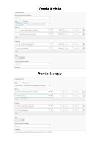 Tipos de lançamentos - FortesWeb
