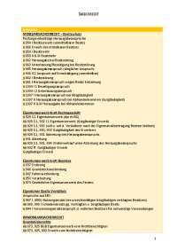 Die wichtigsten Schemata zum Sachenrecht