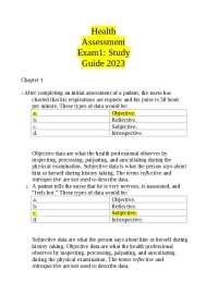 NURS 3310 FINAL Exam Blue Print Study Guide 2023