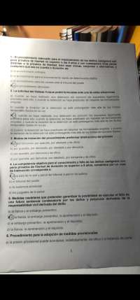 examen tipo test procesal penal
