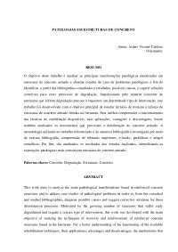 PATOLOGIAS EM ESTRUTURAS DE CONCRETO