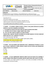 AV2 FALÊNCIA EMPRESARIAL UVA