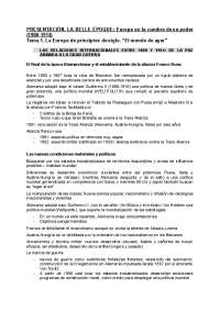 Apuntes  del siglo XX de Europa