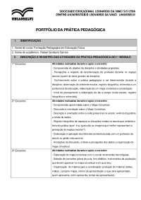 Pratica pedagogica educação física