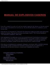 Manual de explosivos caseros