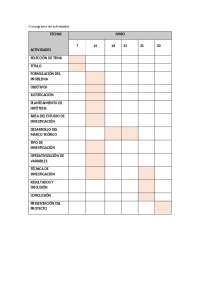 Guía para la Elaboración de Cronogramas de Investigación