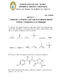 Estructura y Estereoquímica de Hidrocarburos