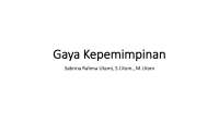 Gaya Kepemimpinan Organisasi