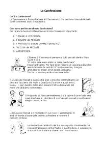 Confessione schede catechismo