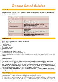 Resumo de doença renal cronica