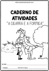 Material de alfabetização ensino fundamental cigarra