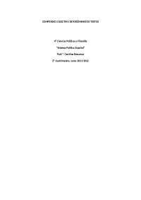 apuntes examen final bescansa sistema político espanol