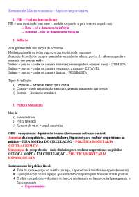 Resumo de Macroeconomia