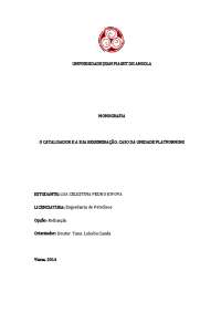 processo de regeneração do catalisador do platforming.