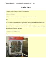 Portage learning biod 172 microbiology lecture exam