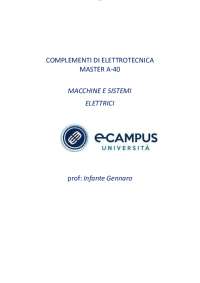 Master A-40 Complementi di elettrotecnica prof Infante Paniere tutti i 240 quiz