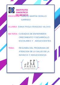 crecimiento y desarrollo en el adolescente