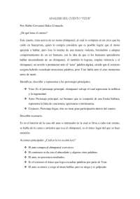 Análisis del cuento 'Yzur'