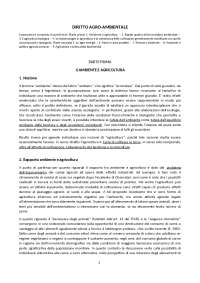 Diritto Ambientale: Un'analisi della Normativa Italiana ed Europea - Prof. Goldoni