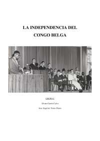 Independencia del Congo Belga.