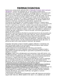 Farmacognosia anno 2021/2022