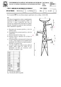 EXAMEN PARCIAL 2021-2 - SISTEMA ELECTRICO DE POTENCIA 1