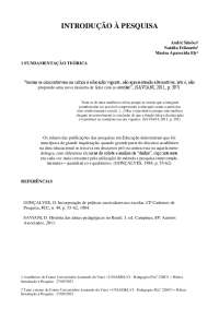 Introdução à Pesquisa: Uma Abordagem Crítica da Educação