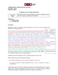 Semana 8 seccion 2, Compresion y redaccion de textos año 2023, Agosto
