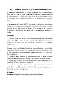 Apuntes dirección de rrhh Oscar e Isabel