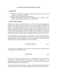 practica de hysys desmetanizadora