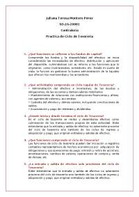 Respuestas por temas de Tesorería y sus funciones