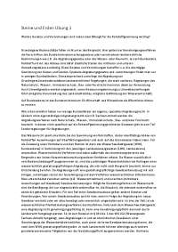 Übung Gesetze und Verordnungen für die Rohstoffgewinnung