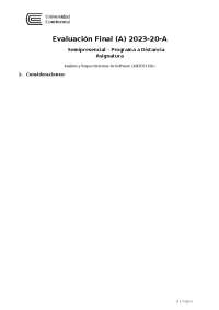 evaluacion final analisis y requerimiejntos de software