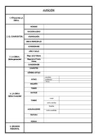 La audición: plantilla y recursos