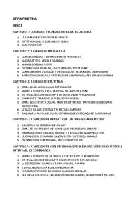 Riassunto libro e appunti Econometria