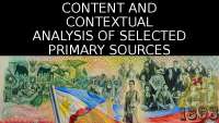 content and contextual analysis of primary sources