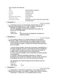 Questionário sobre Biomedicina: Unidade I