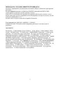 Riassunto Diritto pubblico- Prof. Vannini Silvio