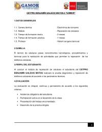 Información de la hora de la comida