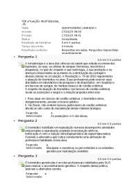 Questionário sobre Atuação Profissional em Biomedicina - Unidade II